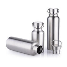 Portable Silver Drinking Stainless steel Double wall Insulated Vacuum Outdoor Water Sport Vacuum Flask
